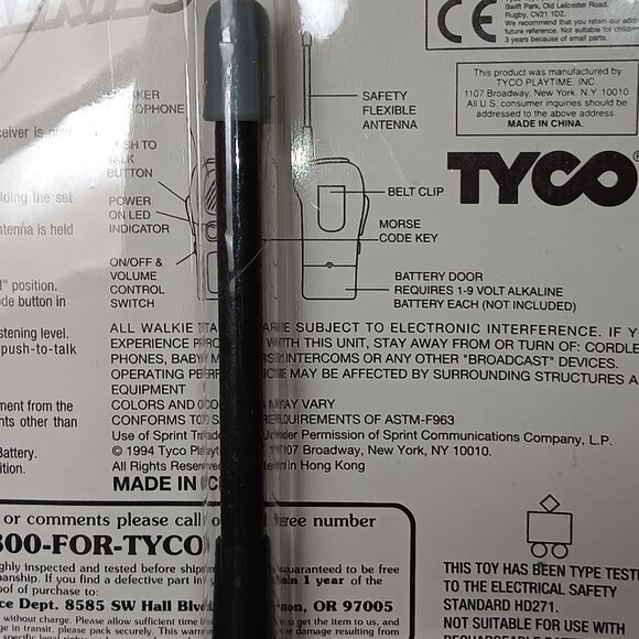 Vintage NOS Sprint 1994 Tyco playtime walkie talkies morse code key transceiver - Picture 6 of 6